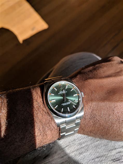 rolex oyster perpetual 34mm verde|rolex oyster perpetual 34mm price.